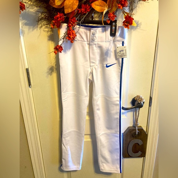 New White Nike Baseball Pants Extra Small size YOUTH - Picture 1 of 3
